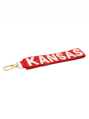 Beaded Kansas City Key Chain