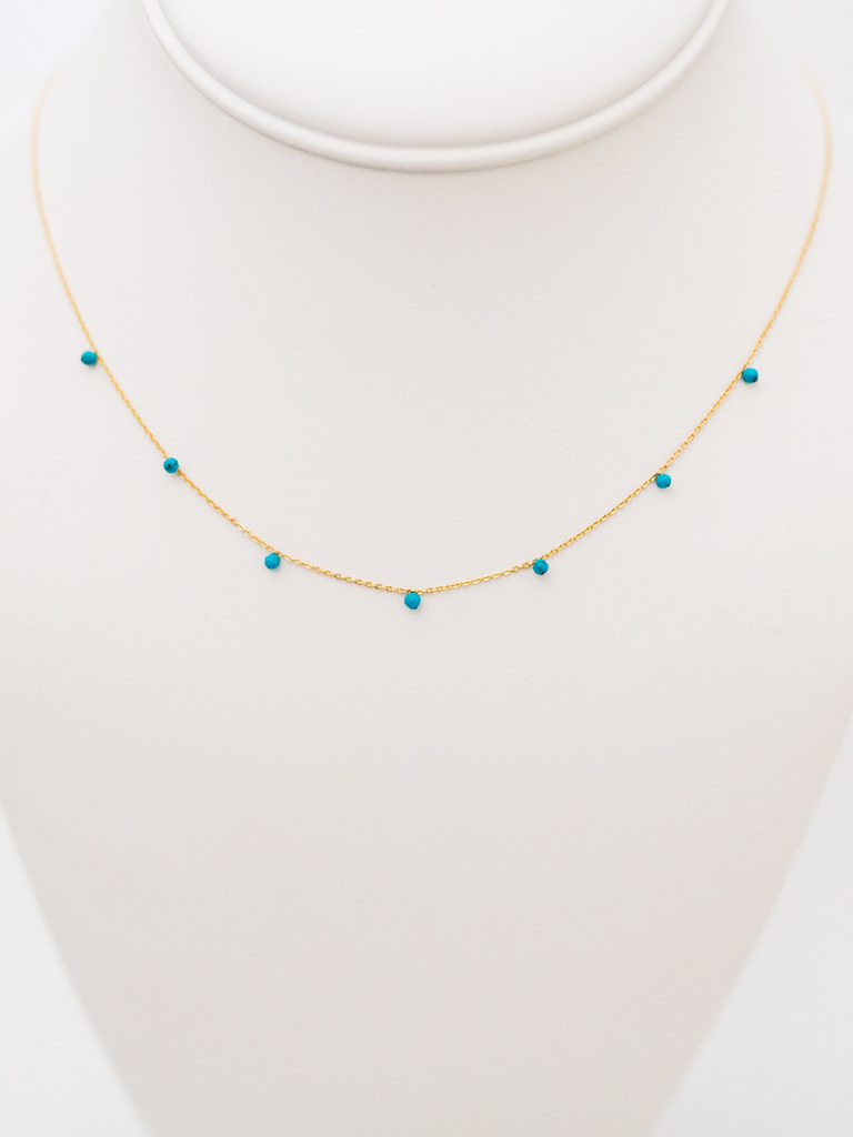 LA Amazonite Ultra Fine Chain Necklace