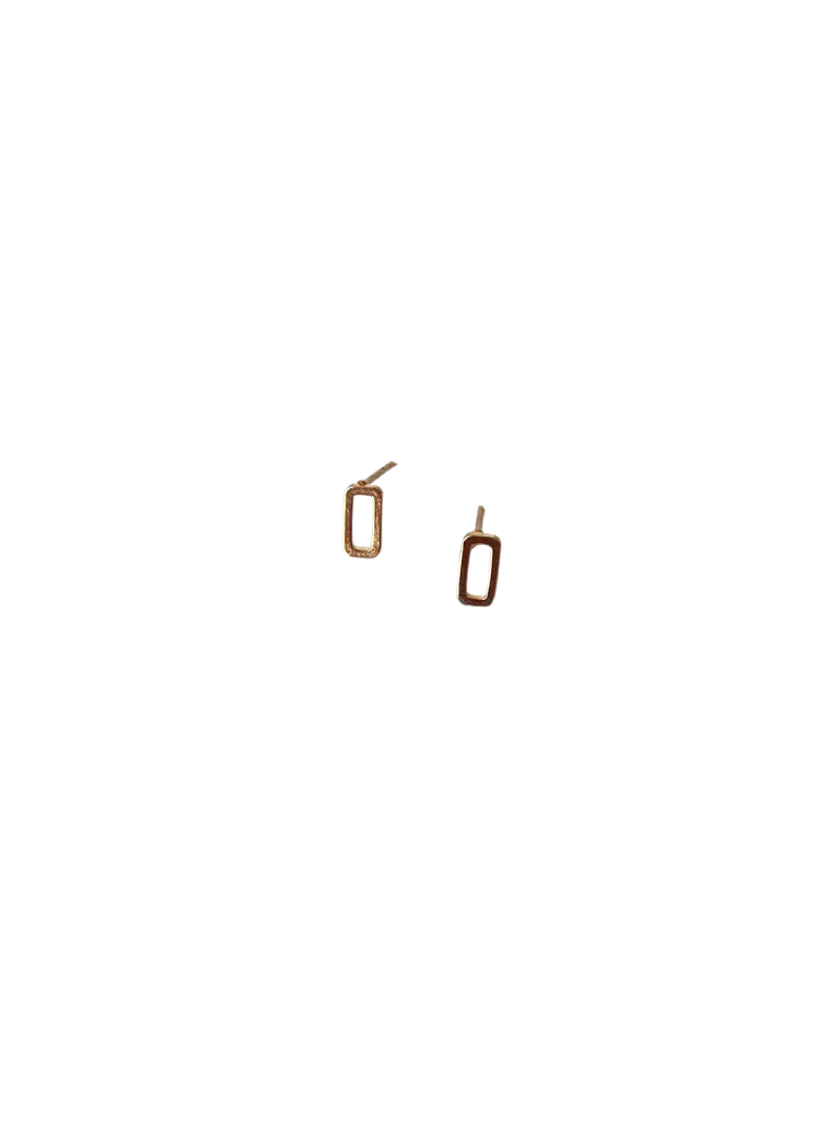 Rectangle Stud Earrings
