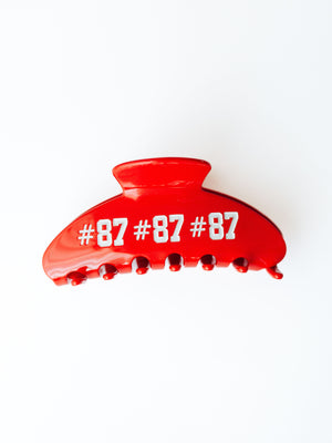 Red #87 Claw Clip