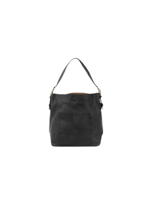 Black Hobo with Black Handle Handbag