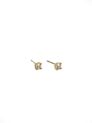 LA Extra Small CZ Prong Stud Earrings