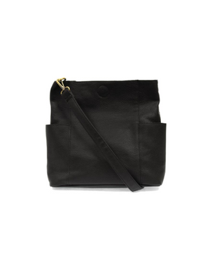Black Kayleigh Side Pocket Bucket Bag