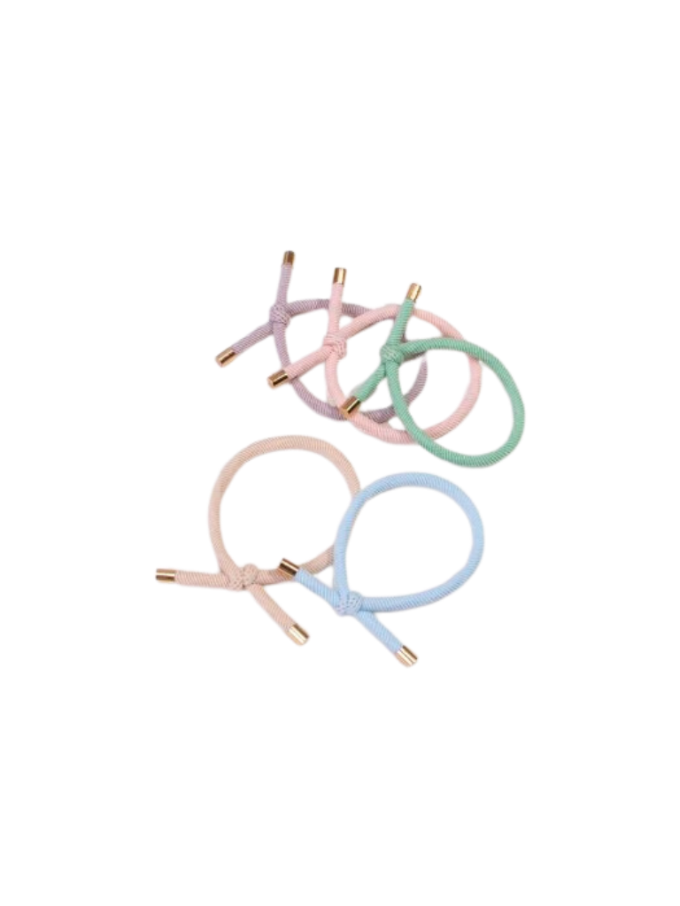 Pastel Cord Knot Scrunchie Pack