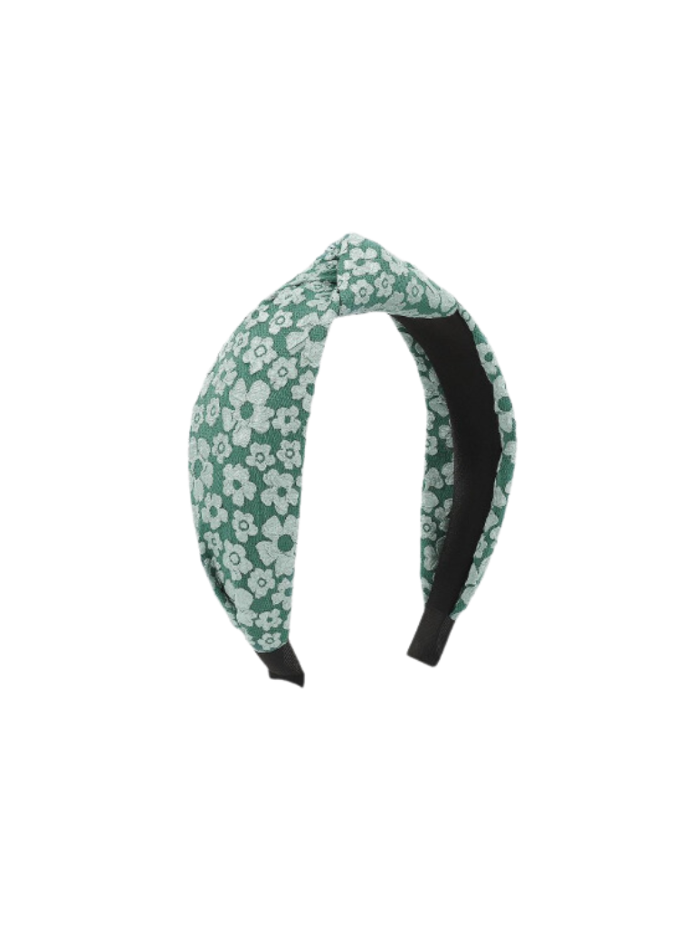Green Lace Overlay Headband
