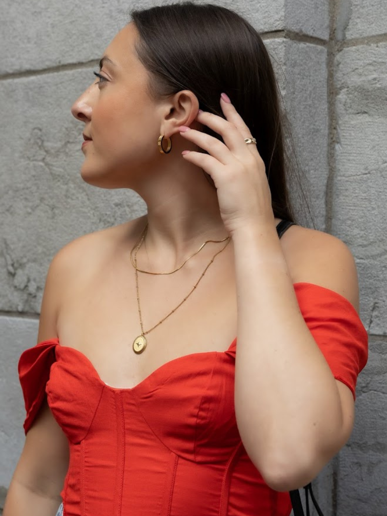 Lexi St. John CZ Clasp Hoop Earrings