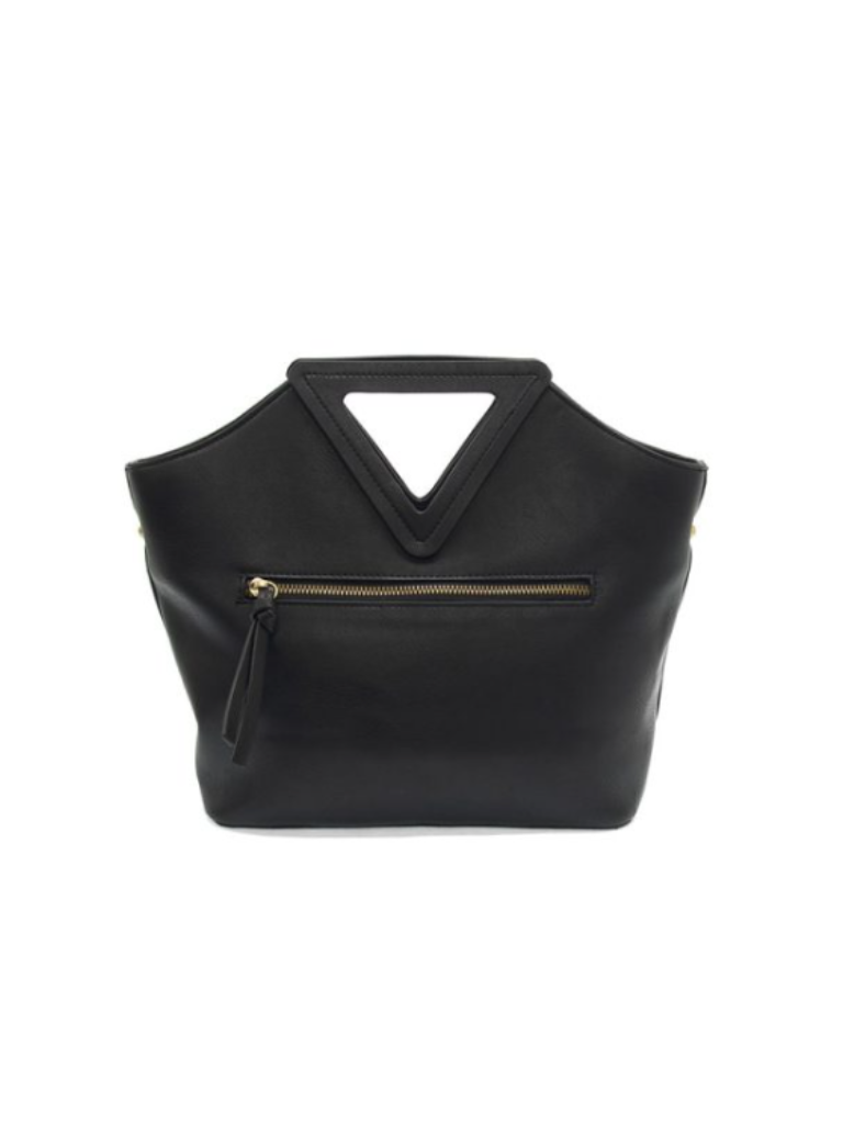 Black Sophie Triangle Handle Bag