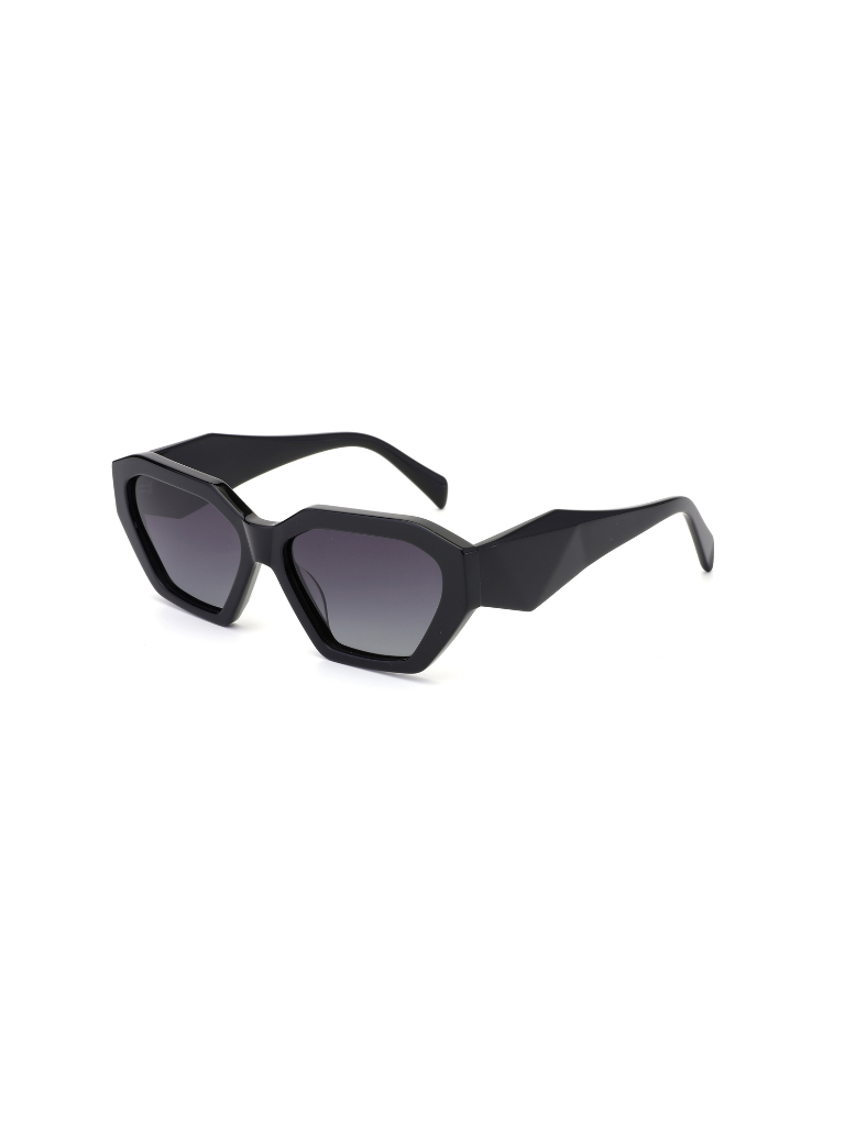 Black Trapezoid Sunglasses