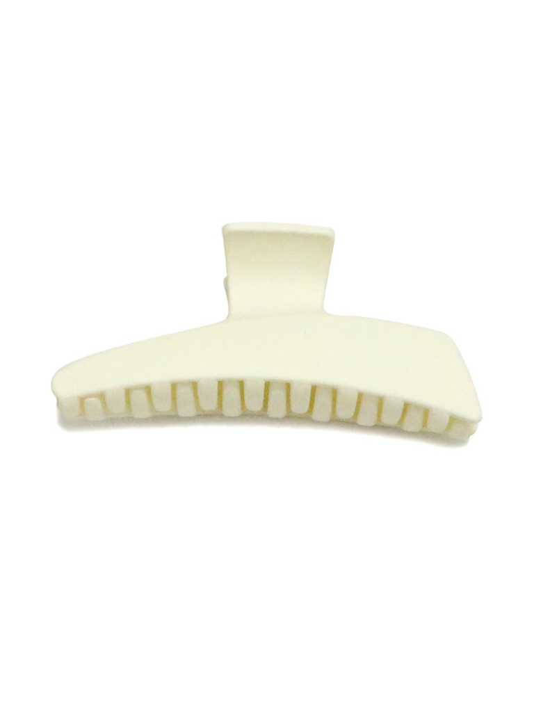Ivory Solid Triangle Claw Clip